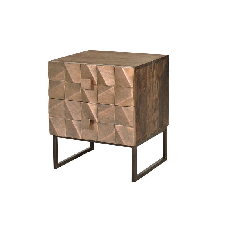 Cotati 50cm W Manufactured Wood Bedside Table