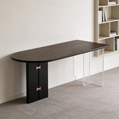 Bureau moderne en bois massif en acrylique