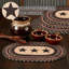 Ensemble de 6 napperons ovales en jute Colonial Star, 12 x 18 pouces