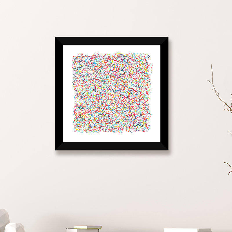 Water Water White par Ninola Design - reproduction d'art, Papier noir, Blanc, H 16 po x l 16 po x p 1 po