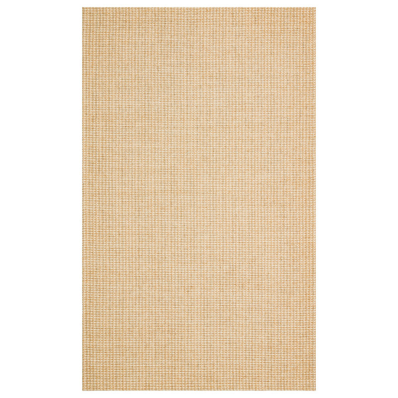 Tapis d'entrée élégant (3,3 x 6,6 pi), couleur beige, 100% acrylique / polyester / coton, 1150 g / m², sans velours, tissage à plat | Facile à nettoyer avec l'aspirateur et le détachant, parfait pour la décoration du salon ou du vestibule