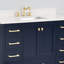 Meuble-lavabo simple 48 po avec plateau en pierre reconstituée Chardell-286926992