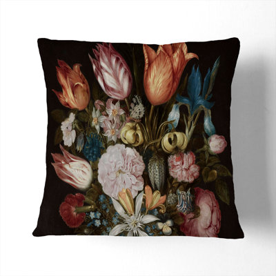 Still Life With Flowers Vol.5 Square Throw Cushion