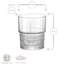Bartender Novecento Glassware Set - 370ml, 405ml - 12pc
