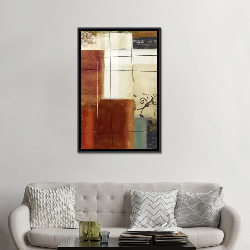 « illusions », impression sur toile, H 26 po x l 18 po x P 1,5 po, Toile avec cadre noir, Pas de tapis