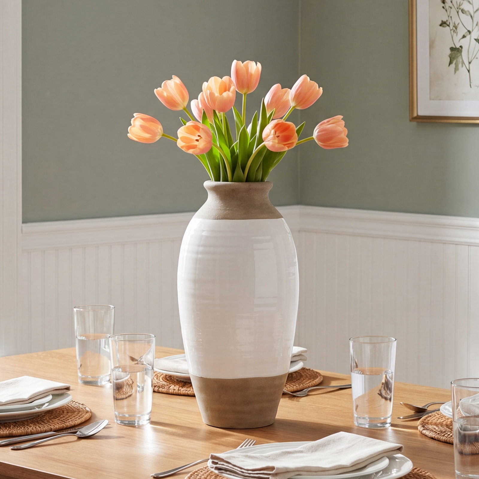 Cove Ceramic Floor Vase