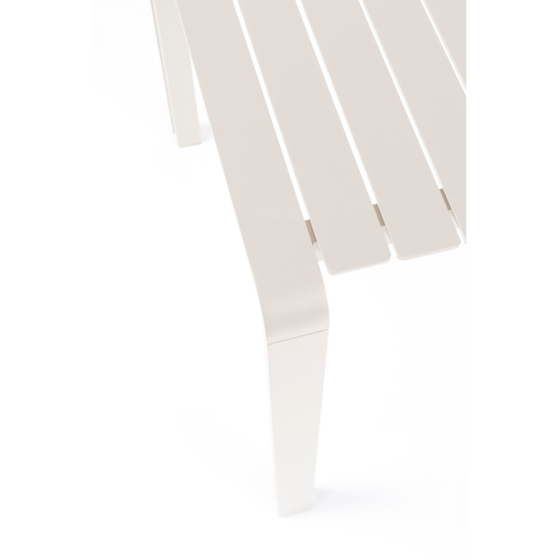 Outdoor Dining Table, White, 30"H x 84"W x 38"D