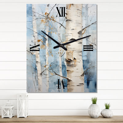 Candiss - Tree Birch Wall Clock Oversized
