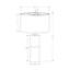 Lampe de table contemporaine Strovane avec base en béton noir et métal doré (ampoule non incluse)
