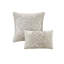 Grand lit brodé 8 pièces - Style gracieux, microfibre douce, édredon lavable à la machine pour lit avec accents, rembourrage-121409384