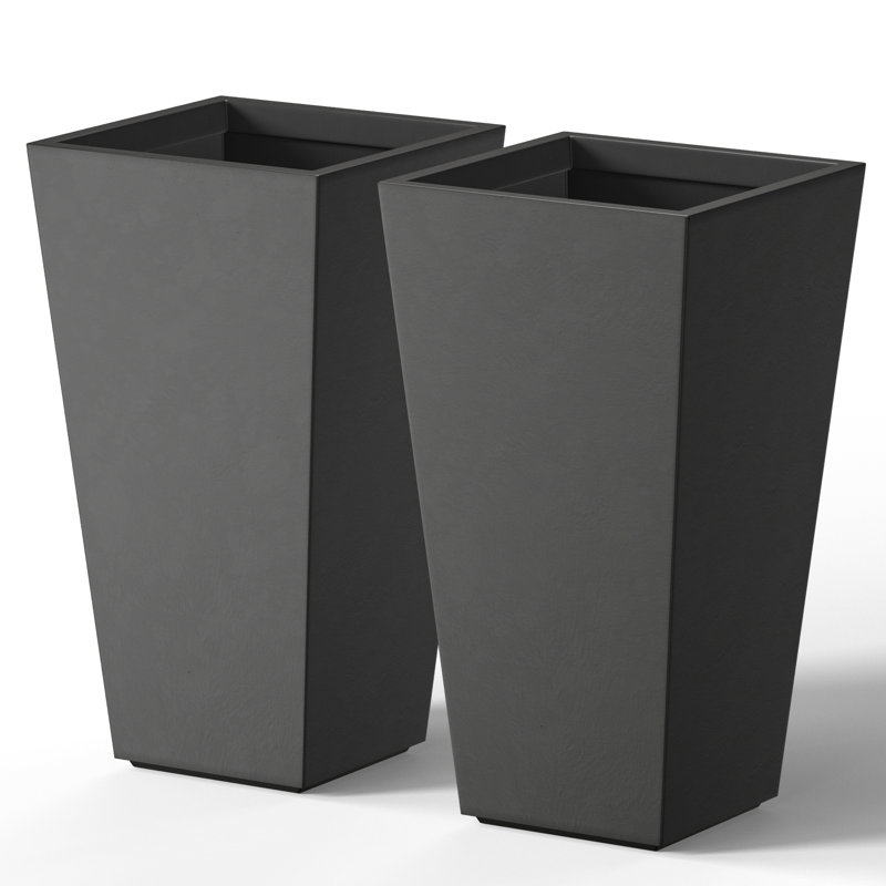 Brimer Handmade Planter Box, Charcoal Black