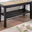 Banc de rangement en bois massif Charla-2068379918