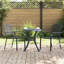 Chaise de jardin vidaXL 2 pièces anthracite 22,05 x 25,59 x 35,04 po