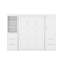 Grand lit escamotable avec tiroirs et tablettes-1281599926