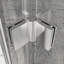 Porte de douche battante pliante sans cadre-127317761