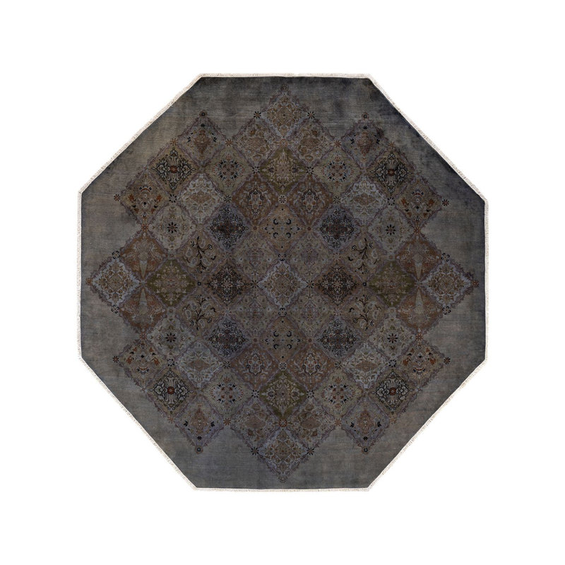 Fine Vibrance One-of-a-Kind 9' 1" X 9' 1" Hand Knotted Area Rug