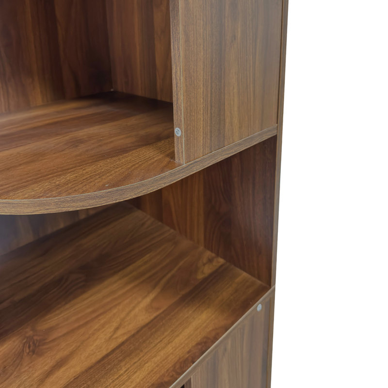 Bibliothèque de rangement à 6 niveaux, Walnut