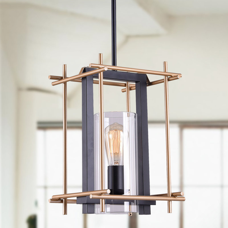 Luminaire suspendu rectangulaire 1 lumière