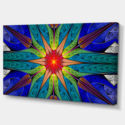 " Budding Fractal Colourful Flower "