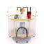 Fer de 54 po, polyéthylène, polypropylène, PVC mini trampoline orange et jaune