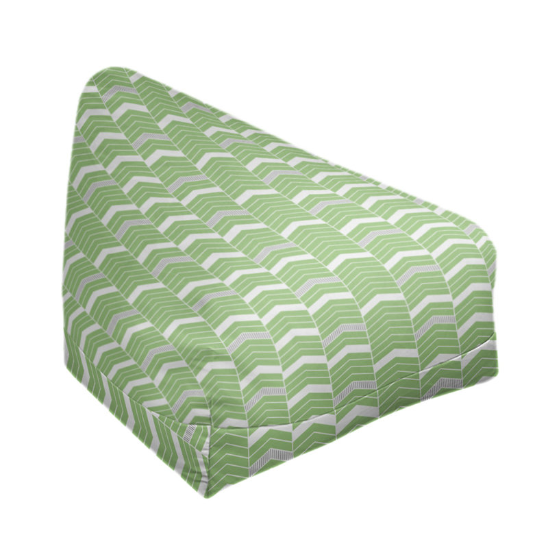 Fauteuil à billes standard &, H 38 po x L 42 po x P 29 po, Vert / Gris, Bourre en polyester