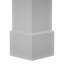 Colonne carrée classique en PVC lisse non effilée Craftsman, base standard et base standard-118304128-118304136
