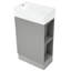 Meuble-lavabo gris 18,6 po avec planche et lavabo en céramique, tablette incluse-1142543135