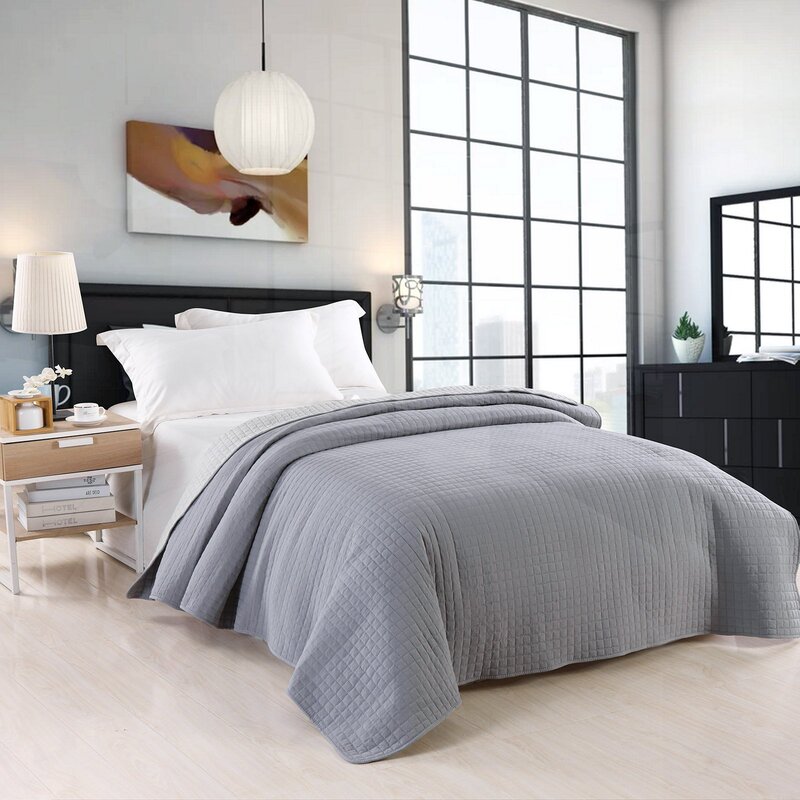 Ebern Designs Devota Plain Weave Bedspread & Reviews | Wayfair.co.uk