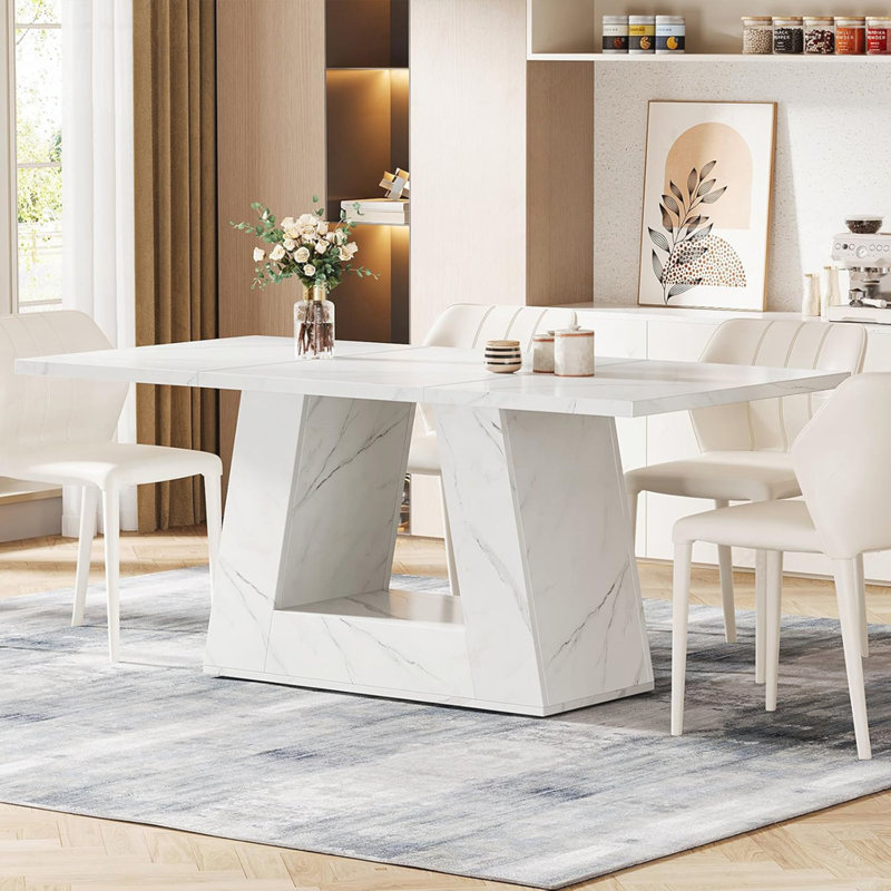 63" Modern Rectangular Dining Table