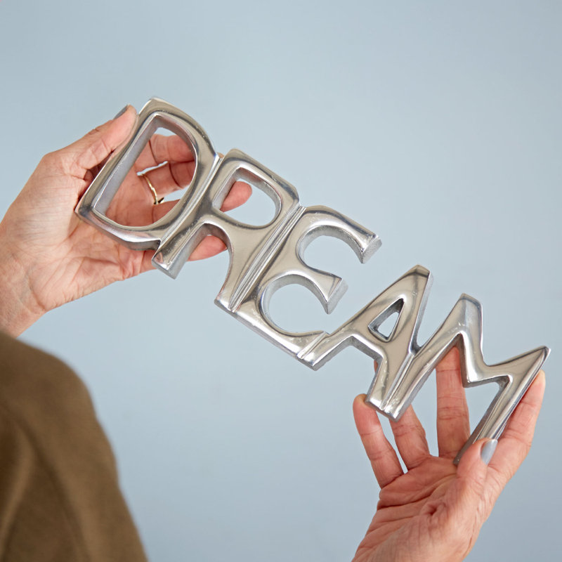 Recycled Metal Dream Sign