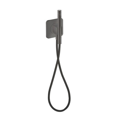 AXOR Citterio C Handshower Holder Softsquare With Outlet 5"X5" With Handshower And Textile Hose, 1.75 GPM