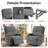 Swivel Rocker Recliner  Massage Chenille Fabric-124571668