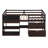 Maja Kids Twin Low Loft Bed with Storage Drawers, Shelves and Blackboard-489000950