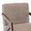 Chaise d'appoint Mid-Century rembourrée en bois d'hévéa avec pieds en bois-1589895411