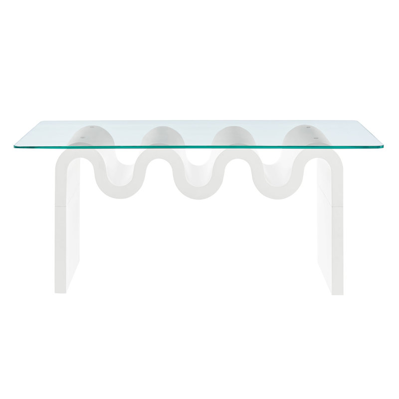 Table basse Ondine, Blanc
