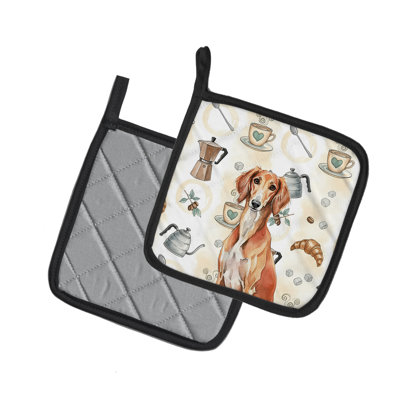 Paire de porte-cafetières Red Saluki
