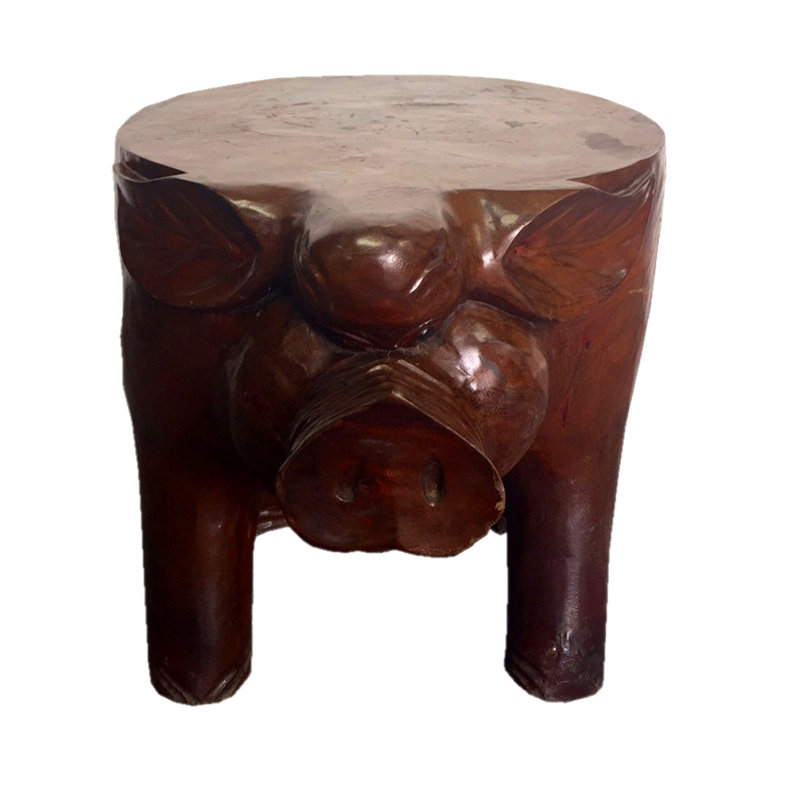 Tabouret décoratif porc