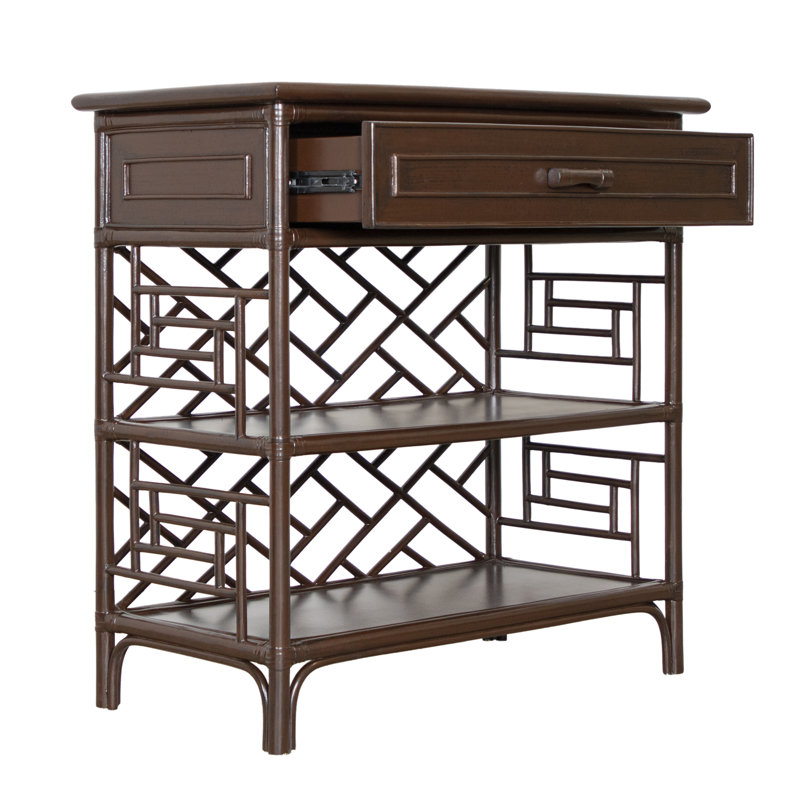 Chippendale End Table, Mocha