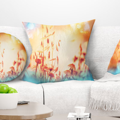 Beautiful Beautiful Summer Flowers View - Coussin imprimé floral