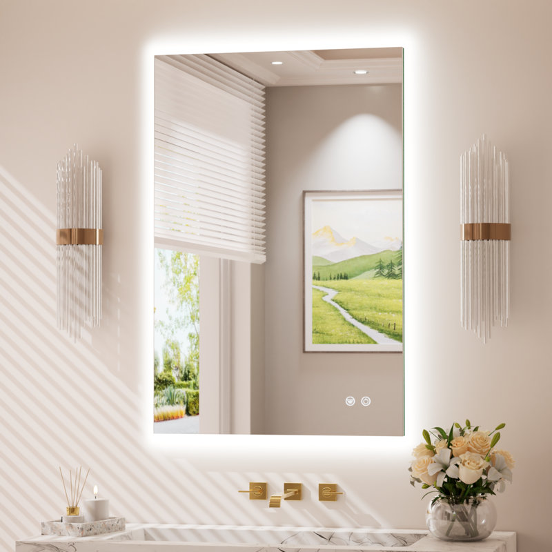 Armadale Backlit LED Anti-Fog Bathroom Mirror, 24" x 36"