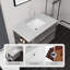 Meuble-lavabo suspendu avec lavabo, tiroirs à fermeture douce et comptoir en marbre reconstitué-1916097691-1916097688