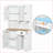 71" White Freestanding Kitchen Pantry Cabinet with Microwave Countertop, Adjustable Shelves, 6 Doors &amp; 1 Drawer | E1 MDF | UV Finish
