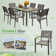 Theanna Rectangular 6 - Person 59.06'' Long Dining Set