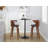 Swivel Upholstered Faux Leather Counter Stool-92718767