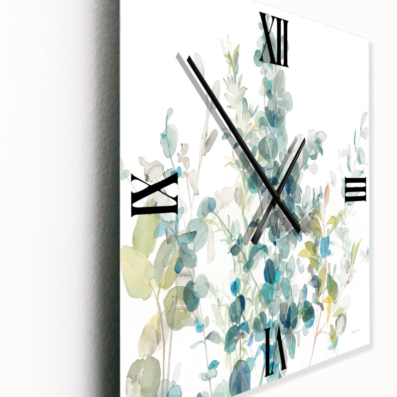 Eucalyptus élément naturel - horloge murale traditionnelle, Moyen