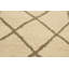 Tapis beige en laine touffeté à la main à motif géométrique