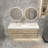 58.6'' Double Bathroom Vanity with Plastic Top-1623966159