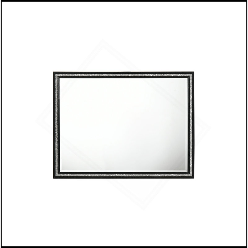 Haiden Weathered Black Finish Mirror