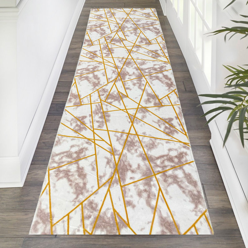 Isadora Abstract Area Rug, Runner 80 x 500cm