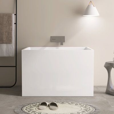 39‘’ Freestanding Soaking Acrylic Bathtub